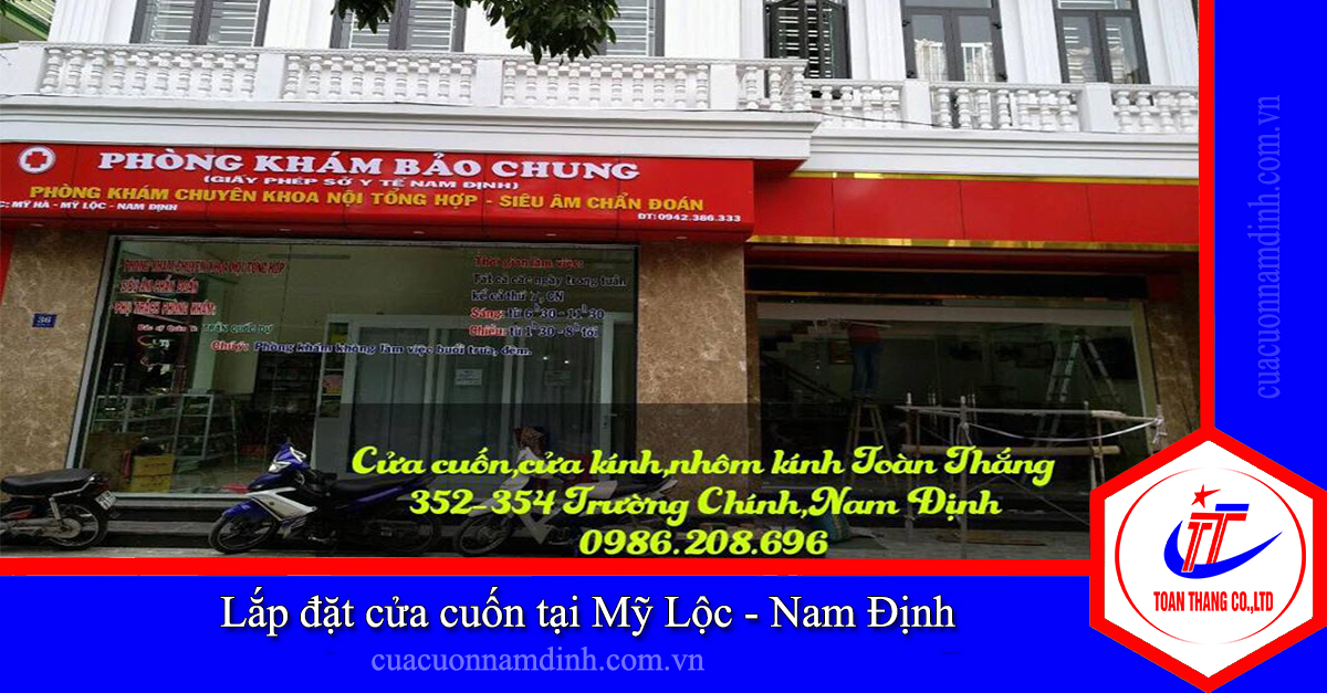 Lắp đặt cửa cuốn tại Mỹ Lộc - Nam Định